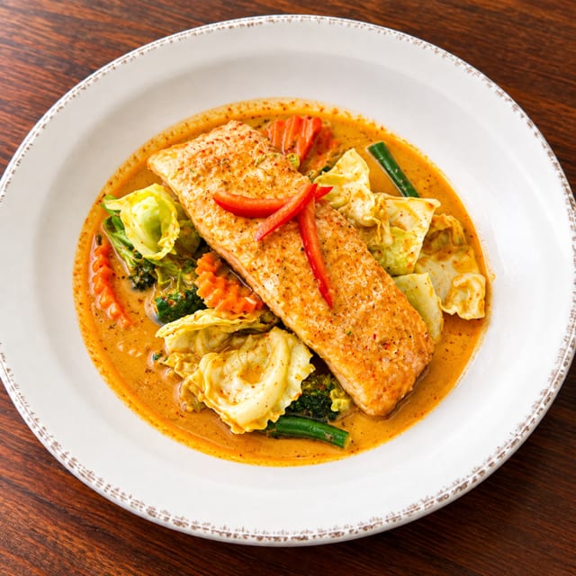 Panang Salmon.
