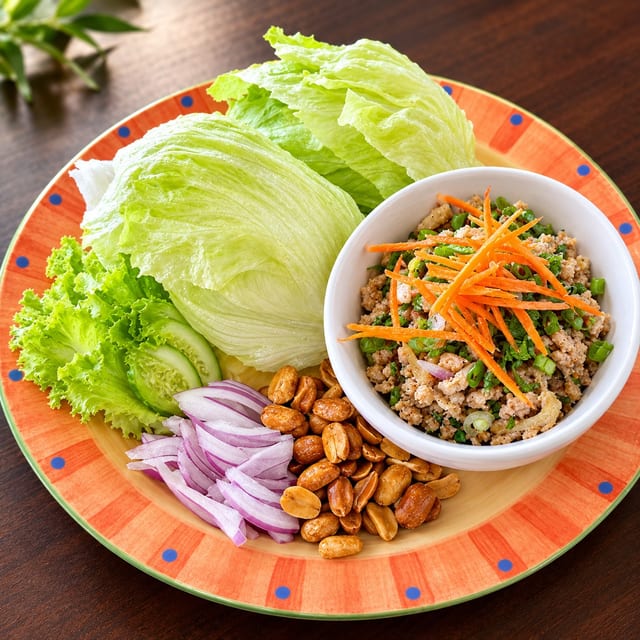 Chicken Lettuce Wrap.